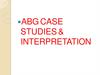 ABG case studies & interpretation