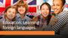 Education. Learning foreign languages