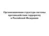 Организационная структура системы противодействия терроризму в Российской Федерации