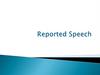 Reported Speech