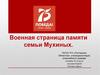 Военная страница памяти семьи Мухиных