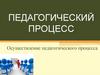 Педагогический процесс. Осуществление педагогического процесса. Лекция 3