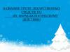 Названия групп лекарственных средств по их фармакологическому действию