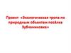 Экологическая тропа по природным объектам посёлка Зубчаниновка