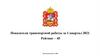 Показатели транспортной работы за 1 квартал 2021. Московская область