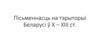 Пісьменнасць на тэрыторыі Беларусі ў X – XIII ст
