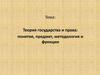 Теория государства и права. Понятие, предмет, методология и функции