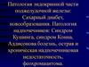 Патология эндокринной части поджелудочной железы: сахарный диабет, новообразования. Патология надпочечников: синдром Кушинга