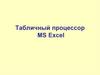 Табличный процессор MS Excel