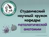 Студенческий научный кружок кафедры патологической анатомии