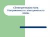 «Электрическое поле. Напряженность электрического поля»