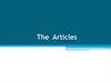 The Articles