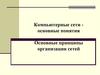 Компьютерные сети - основные понятия Основные принципы организации сетей