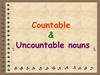 Countable nouns
