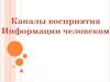 Каналы восприятия информации человеком