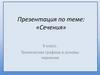 Техническая графика и основы черчения. Сечения