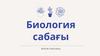 Биология сабағы