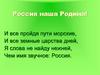 Россия наша Родина!