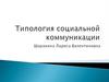 Типология социальной коммуникации