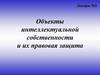 Объекты интеллектуальной собственности и их правовая защита