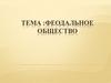 Феодальное общество
