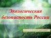 Экологическая безопасность России