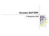 Основы SAP ERP