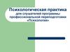 Психологическая практика ЦНО