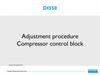 Adjustment procedure compressor control block