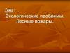 Экологические проблемы. Лесные пожары