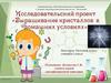 Исследовательский проект "Выращивание кристаллов в домашних условиях"