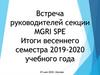 Встреча руководителей секции MGRI SPE