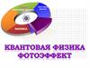 Квантовая физика. Фотоэффект