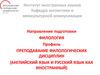 Институт иностранных языков. Кафедра англистики и межкультурной коммуникации