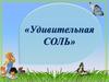 Методическая разработка «Удивительная соль». Подготовительная группа