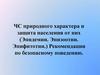 ЧС природного характера и защита населения от них (Эпидемии. Эпизоотии. Эпифитотии.) Рекомендации по безопасному поведению