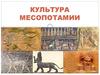 Культура месопотамии