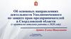 Об основных направлениях деятельности Уполномоченного по защите прав предпринимателей в Свердловской области