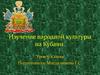Изучение народной культуры на Кубани  (6 класс)