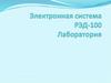 Электронная система РЭД-100. Лаборатория