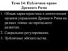 Публичное право Древнего Рима