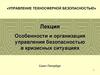 Особенности и организация управления безопасностью в кризисных ситуациях