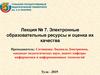 Электронные образовательные ресурсы и оценка их качества. Лекция № 7