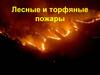 Лесные и торфяные пожары