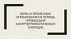 Меры и временные ограничения на период проведения контртеррористических операций