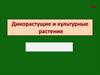 Дикорастущие и культурные растения