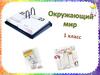 Окружающий мир. 1 класс