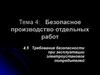 Безопасное производство отдельных работ. Тема 4