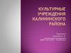 Культурные учреждения Калининского района. Челябинск