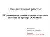 ИС размещения данных о товаре в торговых системах на примере ООО«Озон»